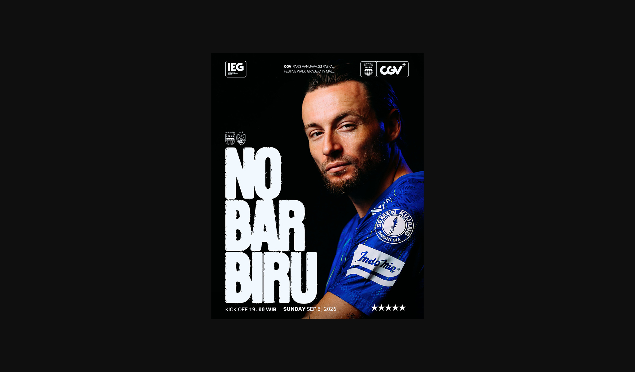 Tak Kalah Seru, Nobar Biru PERSIB vs PSM Hadit di Tiga Kota